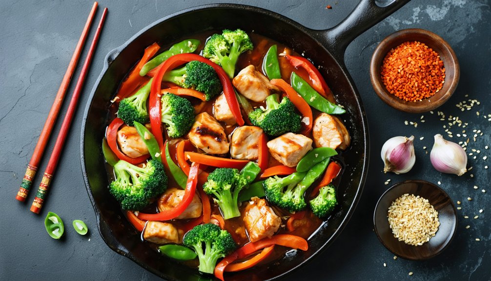 Chicken & Veggie Stir-Fry in One Pan